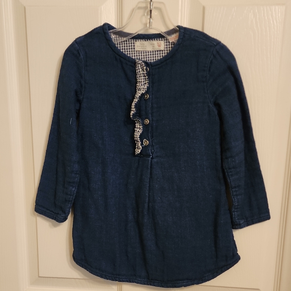 Zara Baby  Girl Stylish Blue Kids Dress